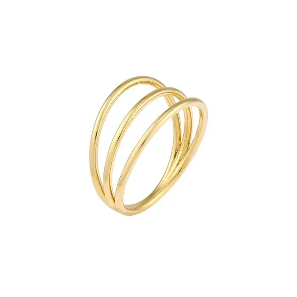 14k Triple Domed Ring Image 2 Rolland's Jewelers Libertyville, IL