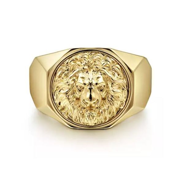 Buy quality 916 Gold Fancy Gent's Lion Face Ring in Ahmedabad