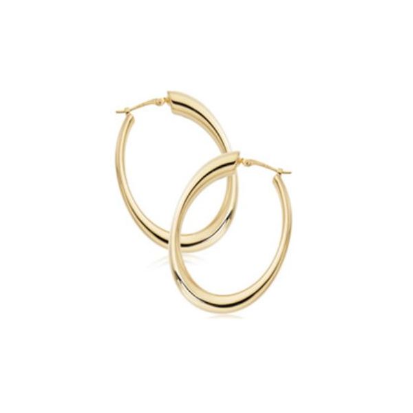 Carla Oval Hoops Rolland's Jewelers Libertyville, IL