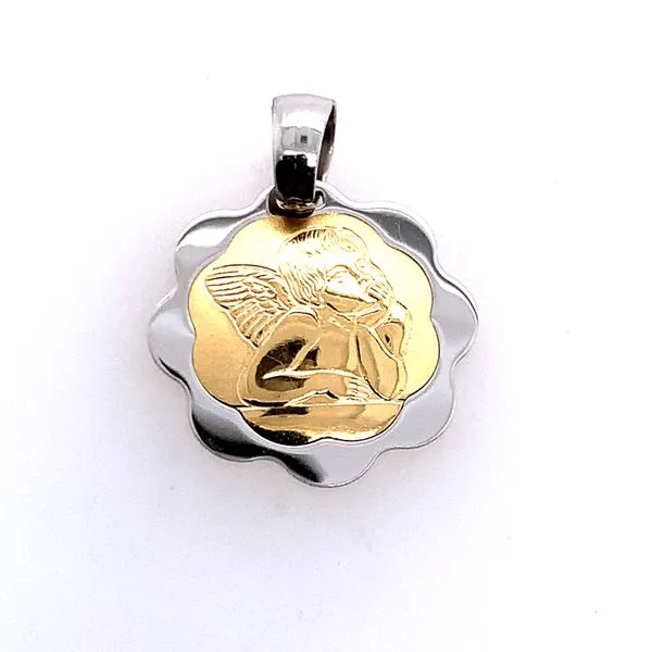 Gold Religious Medallion Rolland's Jewelers Libertyville, IL