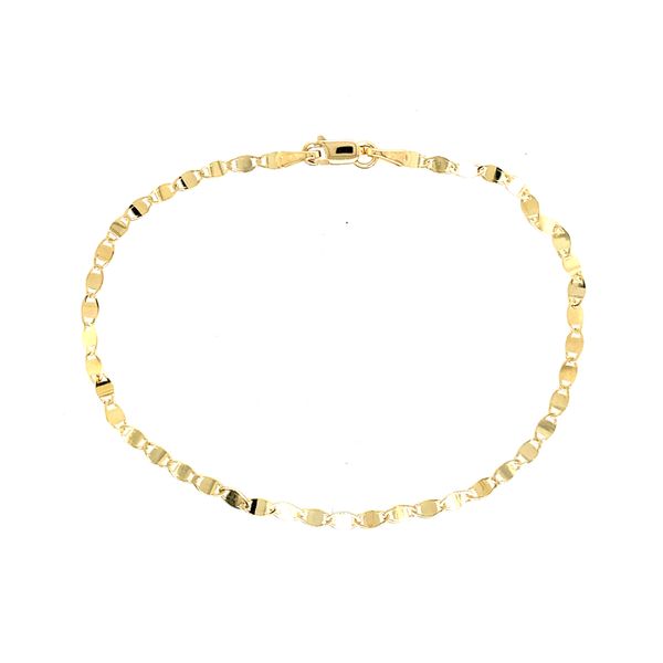 14k Fancy Chain Bracelet Rolland's Jewelers Libertyville, IL