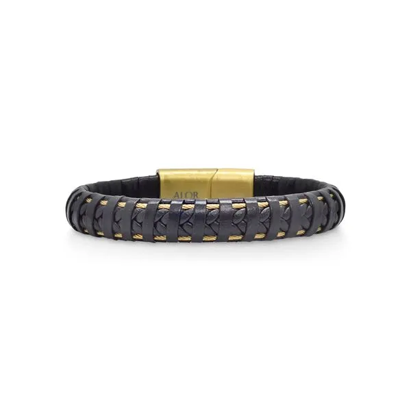 Alor Braided Leather Cable Bracelet Rolland's Jewelers Libertyville, IL