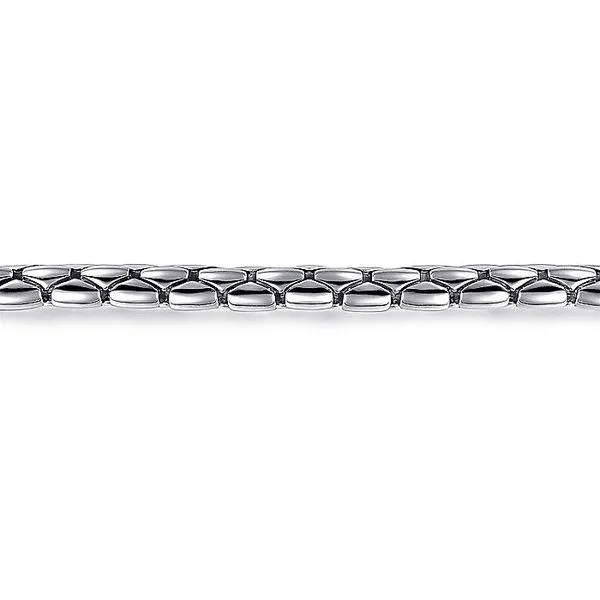 Gabriel Sterling Silver Tubular Chain Bracelet Image 2 Rolland's Jewelers Libertyville, IL