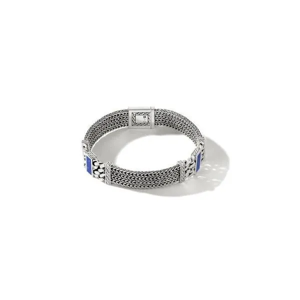 John Hardy Sterlin silver Lapis Lazuli Station Bracelet Rolland's Jewelers Libertyville, IL