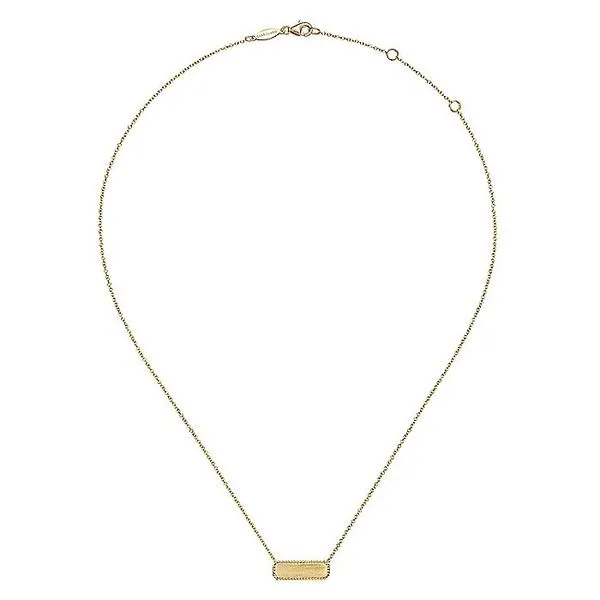 Gabriel ID Bar Pendant Image 3 Rolland's Jewelers Libertyville, IL