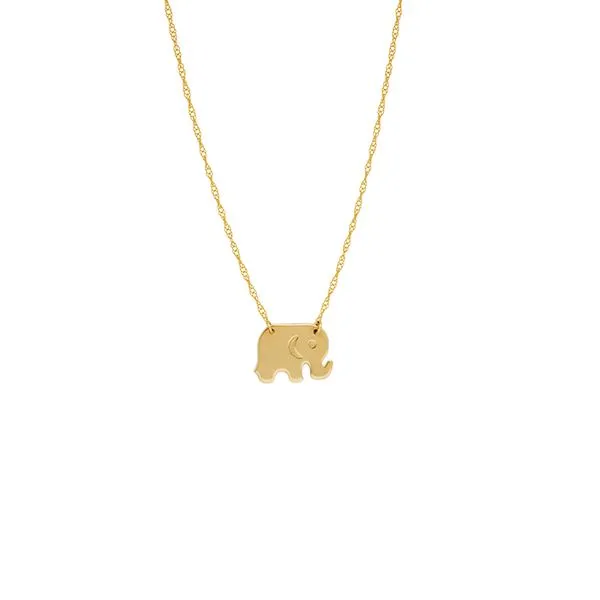 14k Mini Elephant Pendant Rolland's Jewelers Libertyville, IL