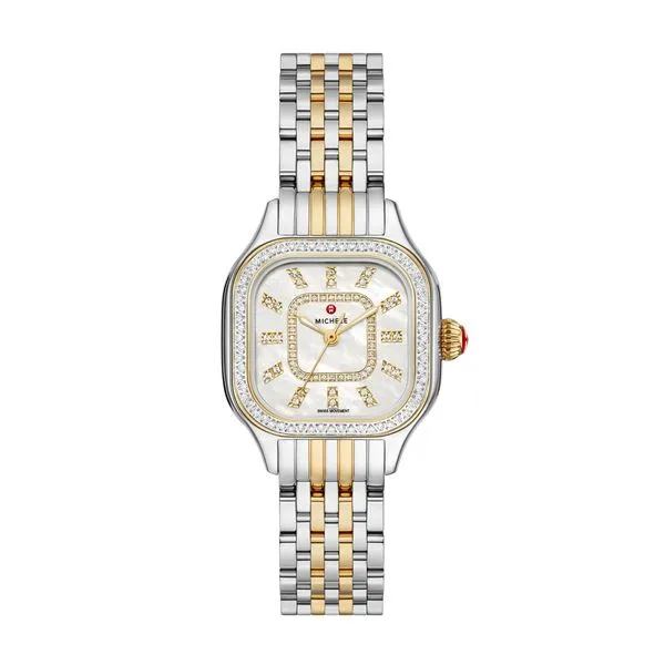 Michele Meggie Two Tone Diamond 27mm Watch Rolland's Jewelers Libertyville, IL