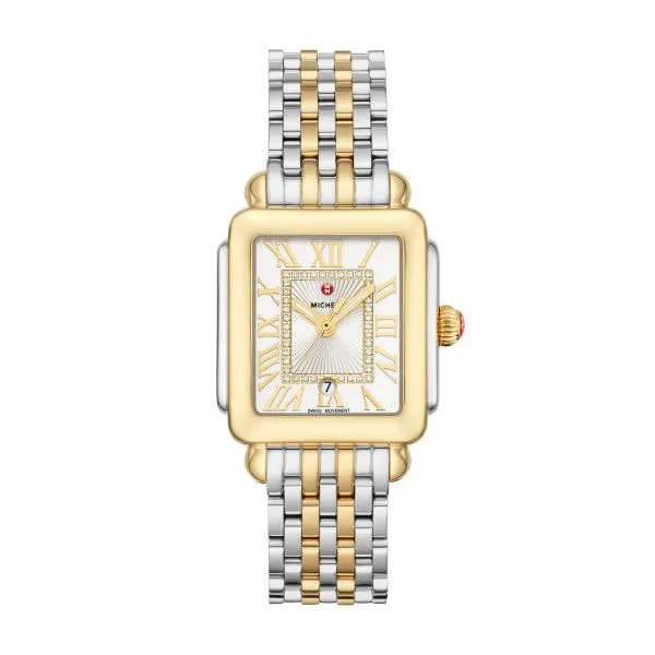 Michele Deco Madison 31mm Mid Two Tone Diamond Watch Rolland's Jewelers Libertyville, IL