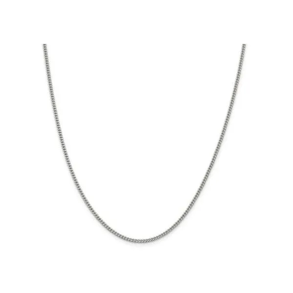 Silver Curb Link Chain 20