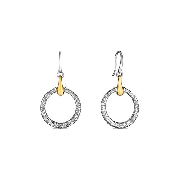 Judith Ripka Vienna Drop Hoop Earrings Rolland's Jewelers Libertyville, IL