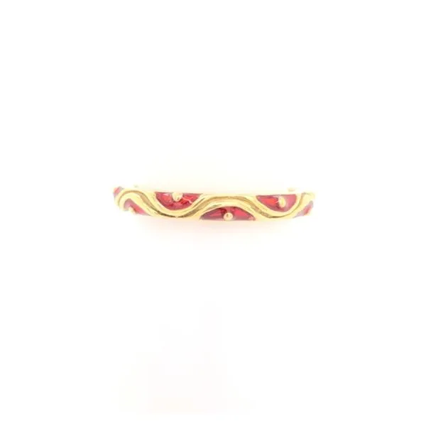 Red Enamel Ring Rolland's Jewelers Libertyville, IL