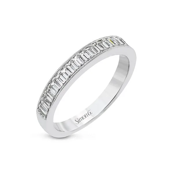 Exquisite baguette diamond band by Simon G. Root Jewelers Medford, OR