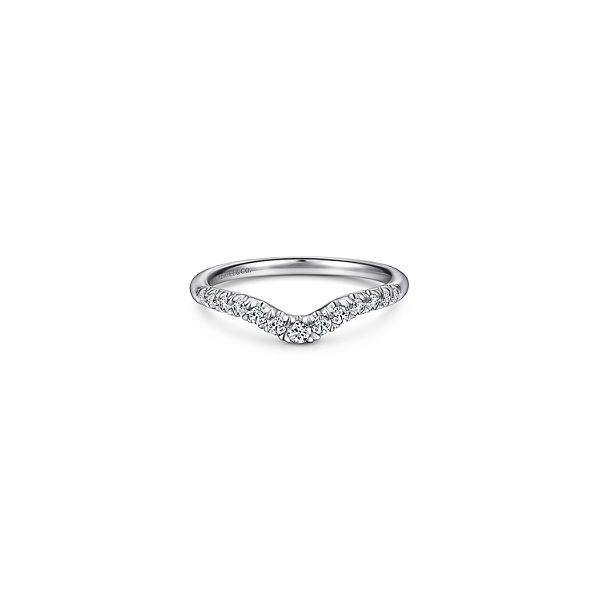 Gorgeous curved diamond band. Root Jewelers Medford, OR