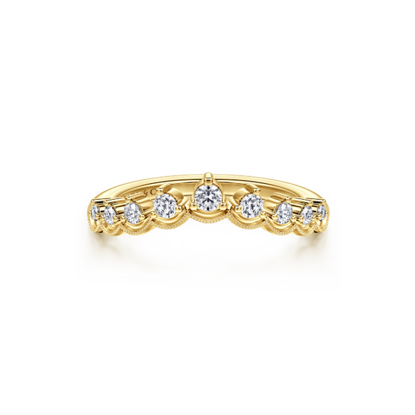 14KY Gabriel & Co. Diamond Band Root Jewelers Medford, OR