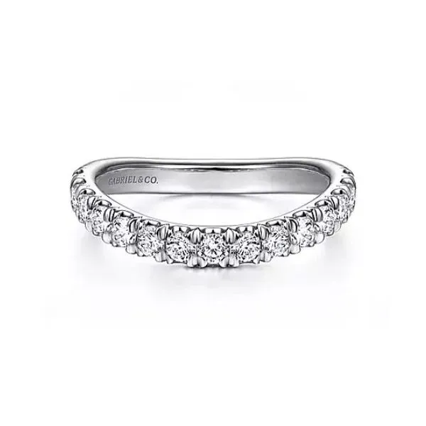 Fantastic Diamond Curved Shadow Band by Gabriel & Co. Root Jewelers Medford, OR