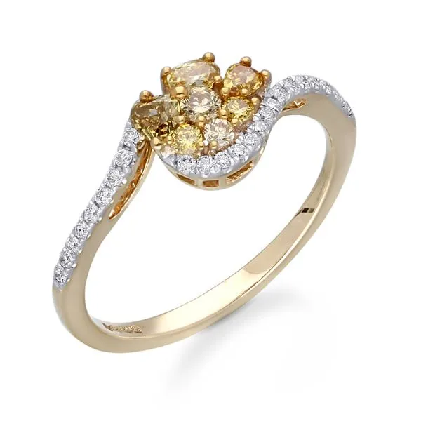 Unique Multi-Shaped Yellow Diamond Ring Root Jewelers Medford, OR