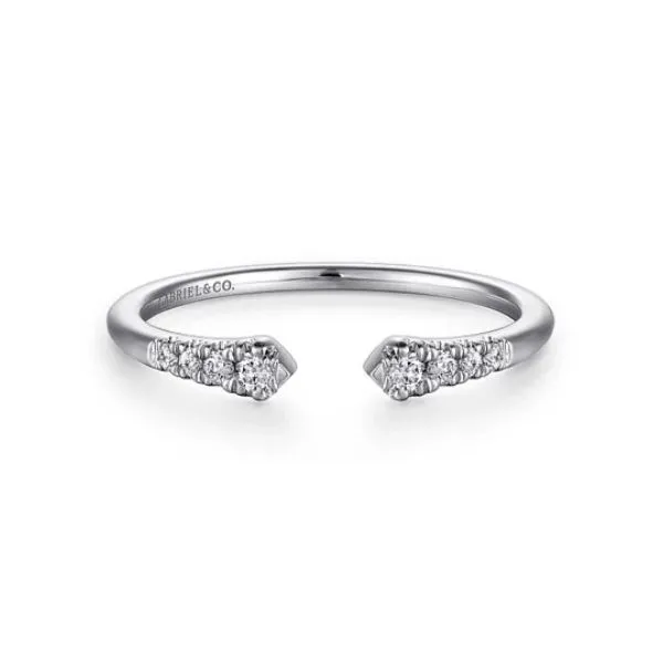 Unique diamond ring by Gabriel & Co. Root Jewelers Medford, OR