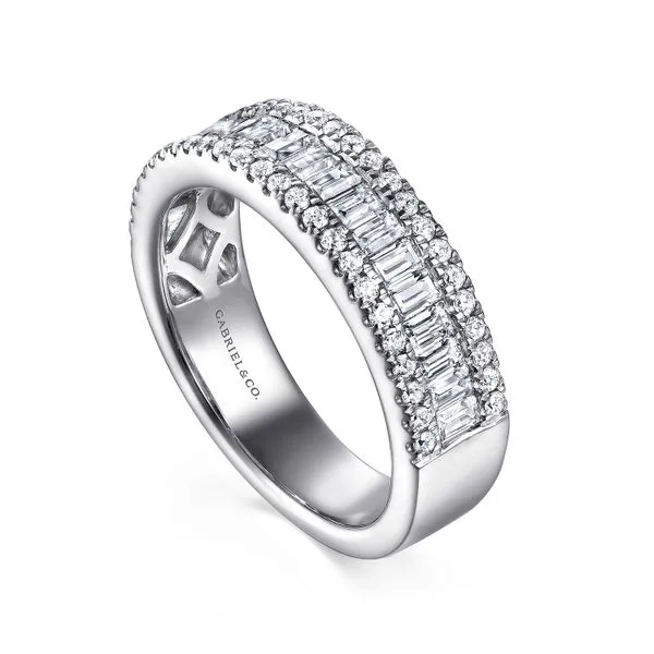 Elegant diamond band by Gabriel & Co Root Jewelers Medford, OR