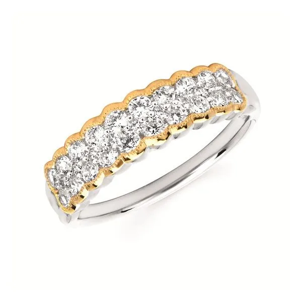 Beautiful scallop anniversary band Root Jewelers Medford, OR