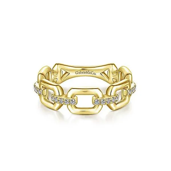 Awesome Gabriel & Co. Diamond Chain Link Band Root Jewelers Medford, OR