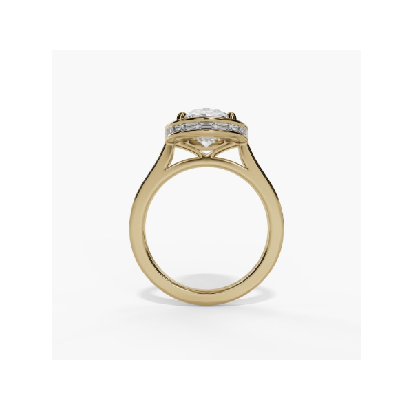 14KY Lab Grown Complete Engagement Ring Image 2 Root Jewelers Medford, OR