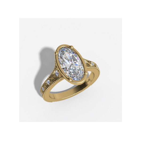 14KY Lab Grown Complete Engagement Ring Root Jewelers Medford, OR