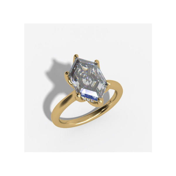 14KY Lab Grown Complete Engagement Ring Root Jewelers Medford, OR