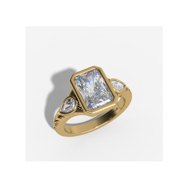 14KY Lab Grown Complete Engagement Ring Root Jewelers Medford, OR