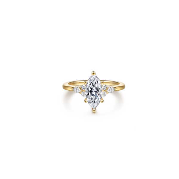 14KY Gabriel & Co. Engagement Ring *Center Stone Not Included Root Jewelers Medford, OR