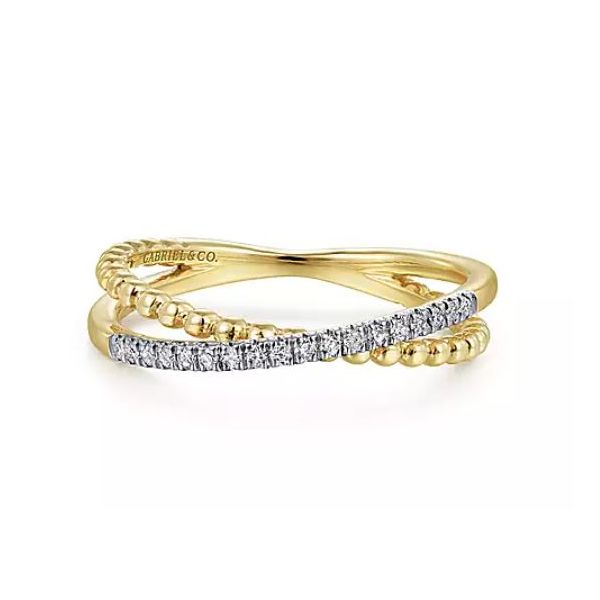 14KY Gabriel & Co. Diamond Ring Root Jewelers Medford, OR