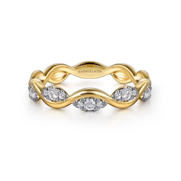 14KY Gabriel & Co. Diamond Ring Root Jewelers Medford, OR