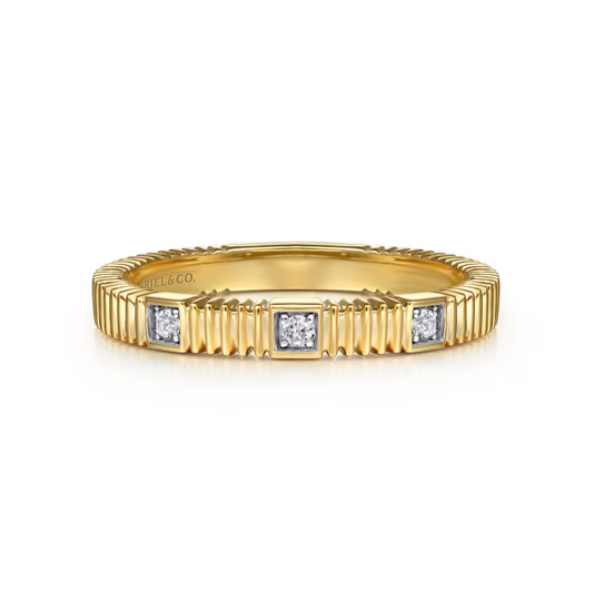 14KY Gabriel & Co. Diamond Ring Root Jewelers Medford, OR