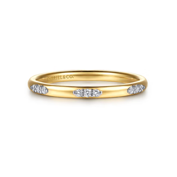14KY Gabriel & Co. Diamond Ring Root Jewelers Medford, OR