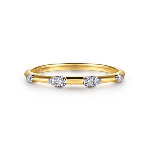 14KY Gabriel & Co. Diamond Ring Root Jewelers Medford, OR