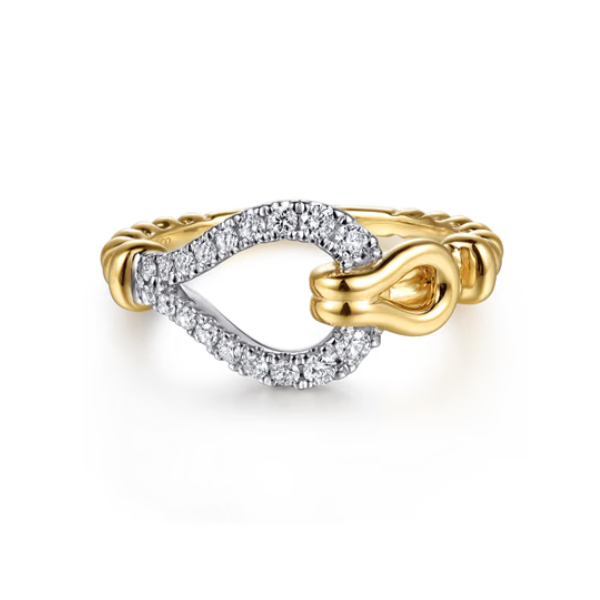 14KY Gabriel & Co. Diamond Ring Root Jewelers Medford, OR
