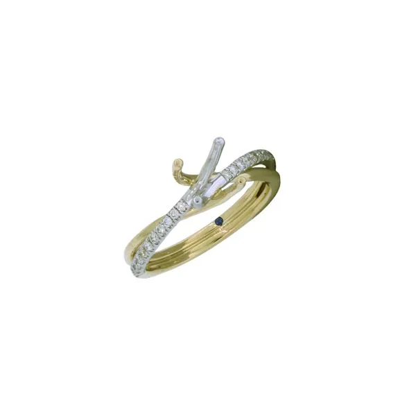 Intriguing Interlocking Two-Tone Diamond Ring Root Jewelers Medford, OR