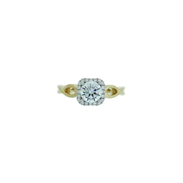 Uniquely You Squared Halo Semi-Mount Ring *Center Stone Not Included Root Jewelers Medford, OR