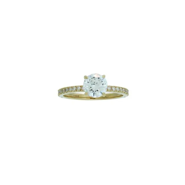 Lovely Straight Line Diamond Semi-Mount Ring *Center Stone Not Included Root Jewelers Medford, OR