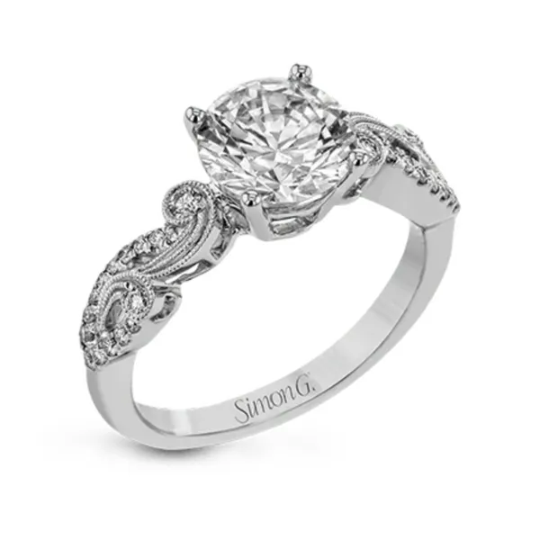 Ageless Milgrain Diamond Semi-Mount Engagement Ring. * Center Stone Not Included Root Jewelers Medford, OR