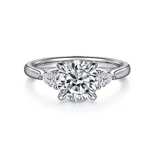 Classic three stone diamond ring. *Center not included. Root Jewelers Medford, OR