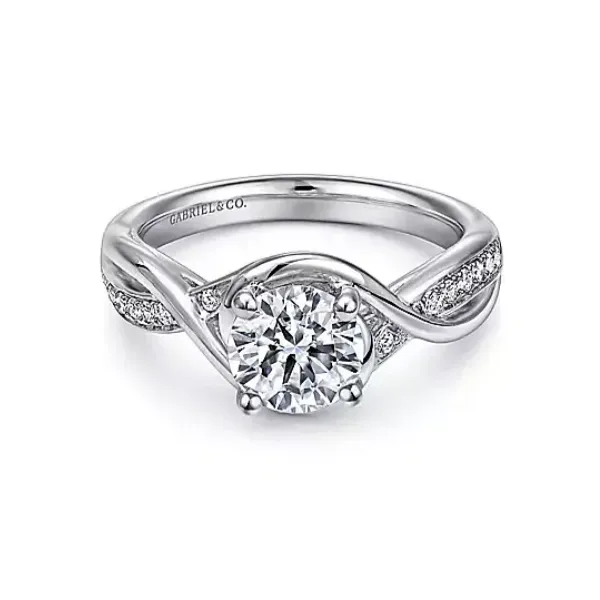 Twisted band diamond ring by Gabriel & Co. *Center not included Root Jewelers Medford, OR