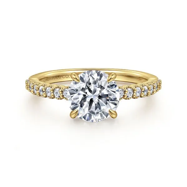 Traditional straight line diamond ring. *Center not included. Root Jewelers Medford, OR