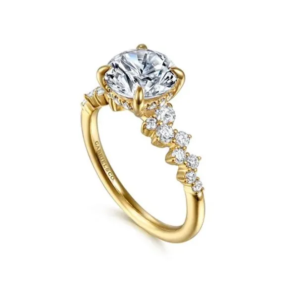 Stunning diamond ring by Gabriel & Co. *Center not included. Root Jewelers Medford, OR