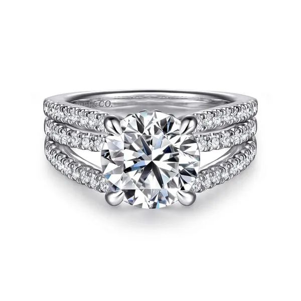 Spectacular split shank diamond ring. *Center not included. Root Jewelers Medford, OR