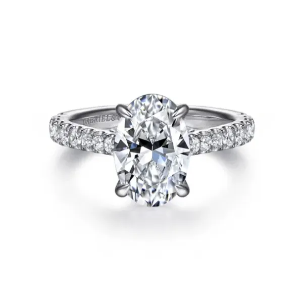 Classic straight line diamond ring. *Center not included. Root Jewelers Medford, OR