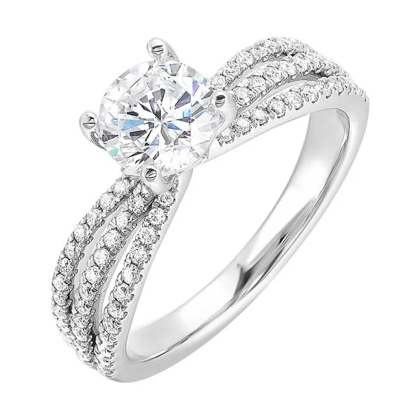 14KW .33CTW DIAMOND SEMI MOUNT RING Root Jewelers Medford, OR