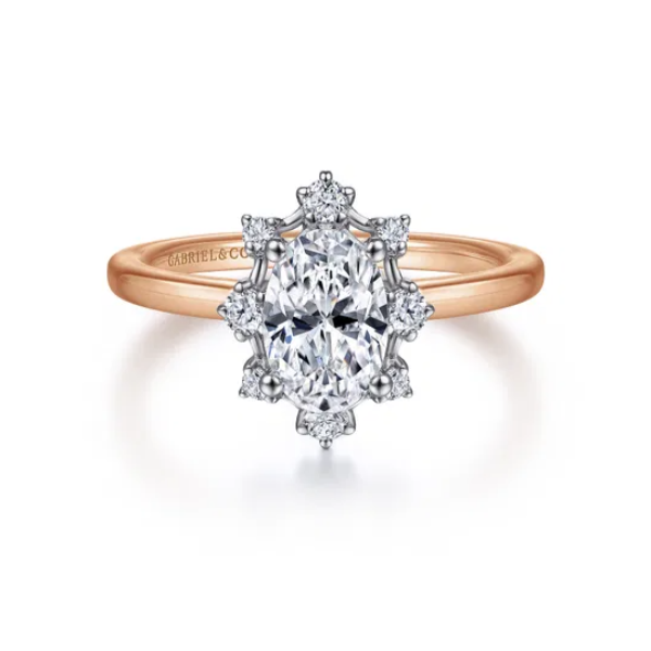 14KR Gabriel & Co. Engagement Ring *Center Stone Not Included Root Jewelers Medford, OR