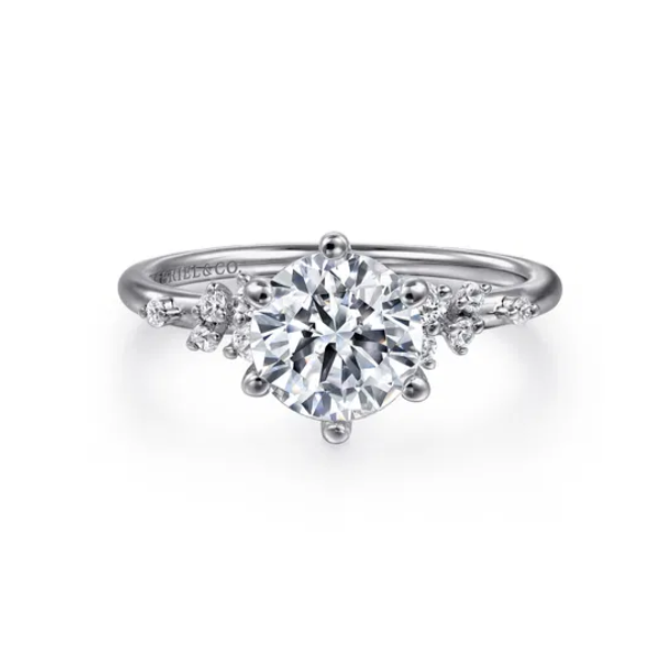 14KW Gabriel & Co. Engagement Ring *Center Stone Not Included Root Jewelers Medford, OR