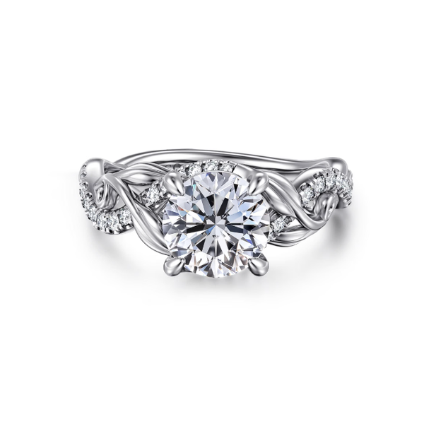 14KW Gabriel & Co. Engagement Ring *Center Stone Not Included Root Jewelers Medford, OR