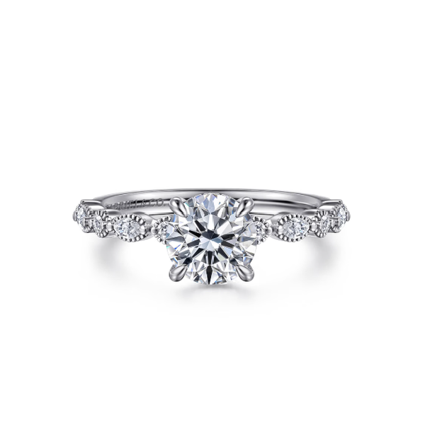 14KW Gabriel & Co. Engagement Ring *Center Stone Not Included Root Jewelers Medford, OR